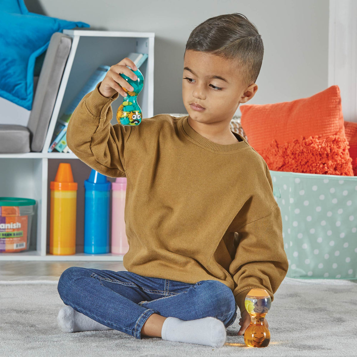 Express Your Feelings® Sensory Bottles, Opposites: Overwhelmed and Calm