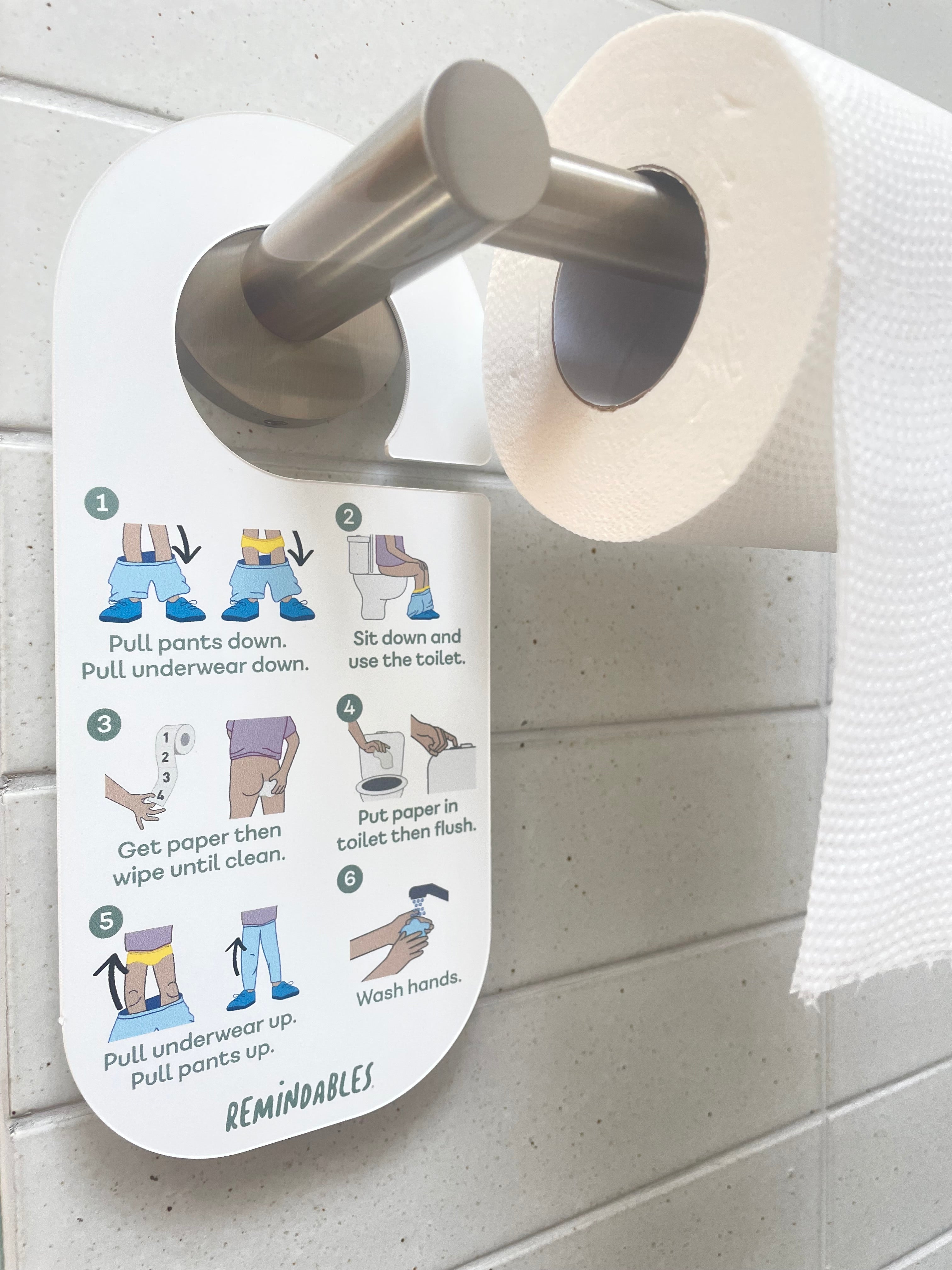 Toilet Teaching Helper - Toilet Sequencing Visual
