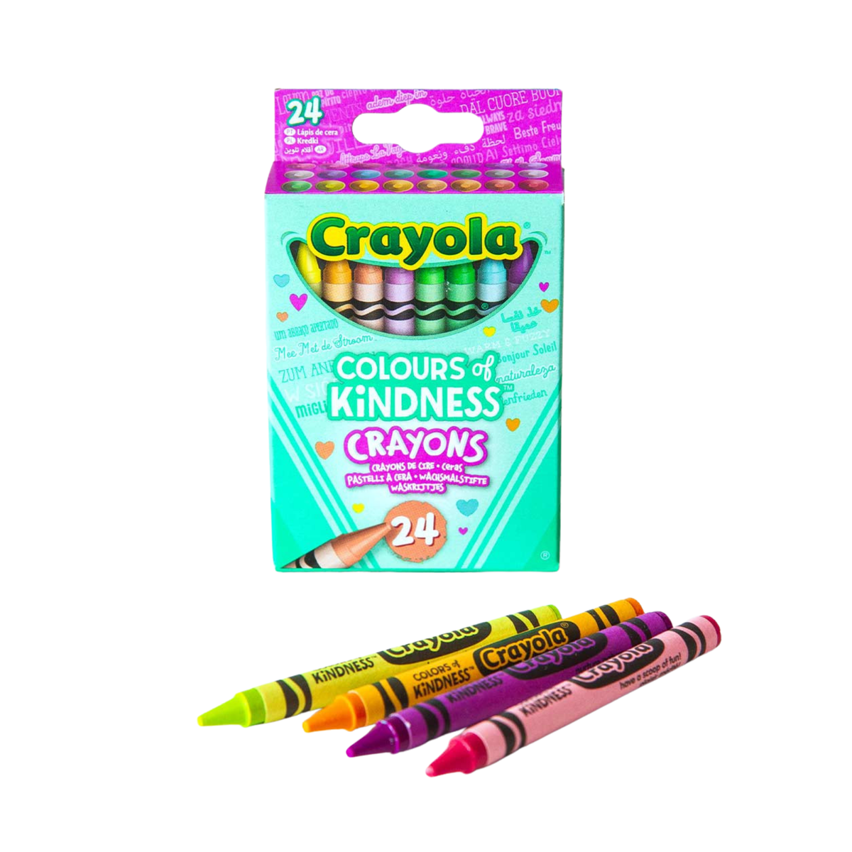 Crayola 24 Colours of Kindness Crayons