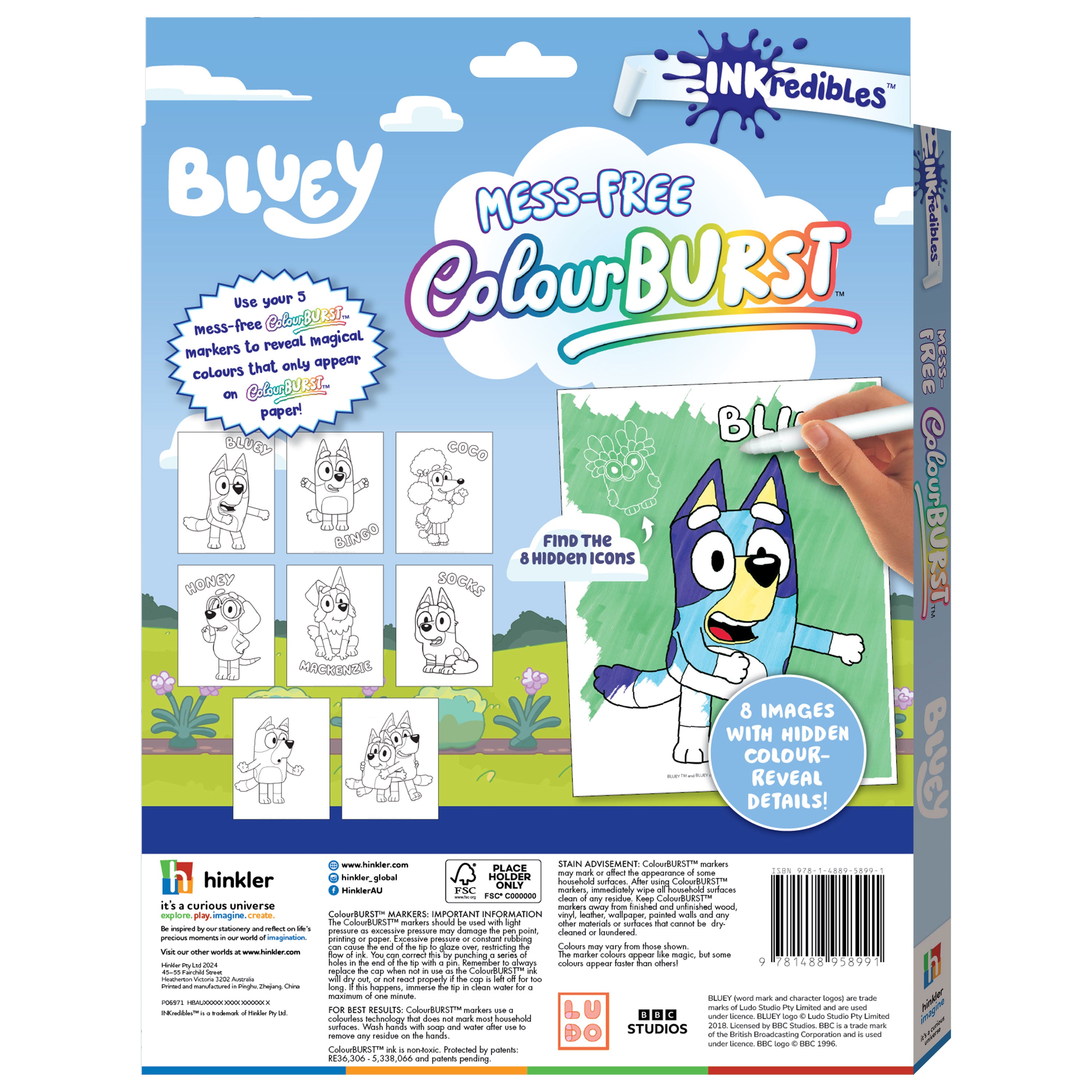 Inkredibles Colour Burst Bluey