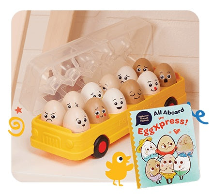 EggXpress Yourself! Match & Learn Eggs by Battat Education